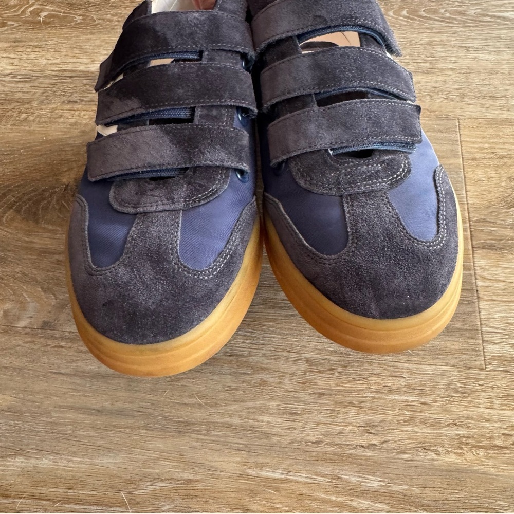 Veronica Beard Women's Size 8.5 Reagan Sneaker Deep Blue Coconut Leather Suede - Picture 2 of 11